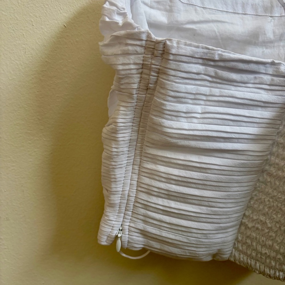 Madewell Poplin Crop Tube Top NWT in Eyelet White - Picture 5 of 7